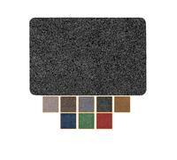 ANRO Felpudo antisuciedad, lavable, impermeable, resistente, para entrada, puerta, pasillo, cocina, dormitorio, poeta, tamaño 40 x 60 cm, color negro