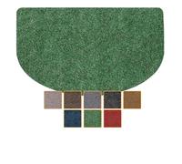 ANRO Felpudo antisuciedad, lavable, impermeable, resistente, para entrada, puerta, pasillo, cocina, dormitorio, poeta, 45 x 75 cm, color verde