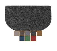 ANRO Felpudo antisuciedad, lavable, impermeable, resistente, para entrada, puerta, pasillo, cocina, dormitorio, poeta, tamaño 45 x 75 cm, color negro