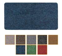 ANRO Felpudo antisuciedad, lavable, impermeable, resistente, para entrada, puerta, pasillo, cocina, dormitorio, poeta, 40 x 80 cm, color azul