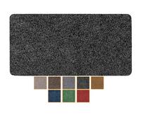 ANRO Felpudo antisuciedad, lavable, impermeable, resistente, para entrada, puerta, pasillo, cocina, dormitorio, poeta, tamaño 40 x 80 cm, color negro