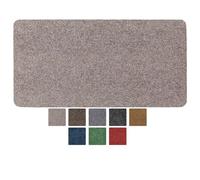ANRO Felpudo antisuciedad, lavable, impermeable, resistente, para entrada, puerta, pasillo, cocina, dormitorio, poeta, tamaño 40 x 80 cm, color marrón claro