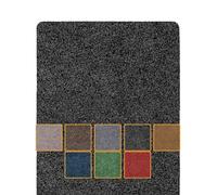 ANRO Felpudo antisuciedad, Lavable, Impermeable, Resistente, para Entrada, Puerta, Pasillo, Cocina, Dormitorio, Poeta, tamaño 60 x 180 cm, Color Negro