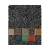 ANRO Felpudo antisuciedad, Lavable, Impermeable, Resistente, para Entrada, Puerta, Pasillo, Cocina, Dormitorio, Poeta, tamaño 40 x 120 cm, Color Negro
