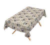 ANRO Mantel Antimanchas Palladium Hojas 200x140 cm Mezcla algodón | lavable a 30 °C - ideal para jardín, terraza y comedor