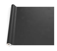 ANRO Mantel de Hule Lavable, para jardín, Exterior e Interior, 220 x 140 cm, Borde Cortado, Color Negro