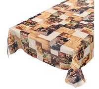 Anro - Mantel de hule lavable, para mesa