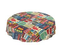 Anro - Mantel de hule lavable, para mesa