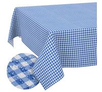 ANRO Mantel de Tela Textil Lavable, Mantel de algodón y poliéster, 100 x 140 cm, para Interior y Exterior