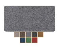 ANRO Poet - Alfombra para suelo, felpudo, anti-suciedad, lavable, impermeable, resistente, para entrada, puerta de entrada, pasillo, cocina, dormitorio, gris, 40 x 80 cm