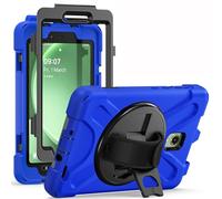 ANROD para Samsung Galaxy Tab Active5 5G /Active3 Funda Resistente, con Pie de Apoyo Giratorio de 360°, Empuñadura, Correa para el Hombro, Soporte para S Pen, Carcasas para Tab Active5 (Azul)