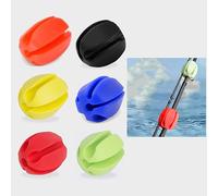 ANROI 6pcs Soportes caña Pescar-, Sujetador protección, Abrazadera caña Pescar Goma, Barra Silicona caña Pescar, Soportes Reutilizables