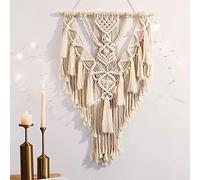 ANROYE Colgante geométrico de macramé para colgar en la pared
