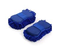 anruo Car wash glove hand soft towel fiber polishing wet and dry cleaning tool brush sponge block washing supplies sponge, cloth and brush