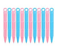 Anruyi 12Pcs Bolígrafos para Pizarra Magnética para Niños Lápices de Dibujo para Pizarra Pizarra Magnética Magnetica Infantil Bolígrafos Pizarra Infantil a Niños (10x0.9cm,Rosa y Azul)