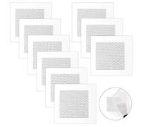 Anruyi 9PCS Fibra de Vidrio Autoadhesivo Parche de Reparación 10X10cm Para Pared y Placa de Yeso - Aluminio, 4 x 4 Pulgadas - Fija Agujeros y Grietas