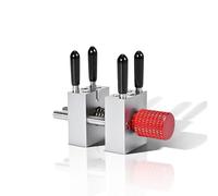 ANSAI Pro - Mini tornillo de banco de metal ajustable de 0.8 a 1.2 pulgadas, ajustable para Gundam modelo militar, manualidades, joyería, relojes, electrónica (rojo)