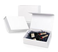 Anscher Paquete de 3 cajas de regalo magnéticas de tamaño grande de 12.5 x 8.5 x 4 pulgadas, cajas de regalo rígidas blancas de alta calidad con tapas para regalos, propuesta de novia, Navidad, baby