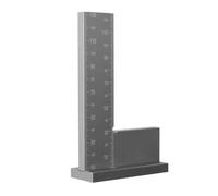 Anschlagwinkel, Präziser 90° Metallwinkel aus Aluminium, mit Skala Winkelmesser, Tischlerwinkel für Werkstatt Möbelbau