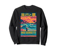 ANSE Georgette, Praslin, Seychelles, símbolo de Viaje, Playa, Surf Sudadera