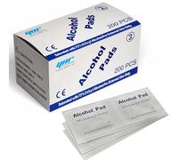 Anself 50 100 200 500 Piezas Alcohol Almohadillas de Preparación Antiséptico Esterilización Hisopos Toallitas Limpiador Po ynr (6) (500)