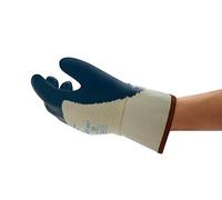 Ansell ActivArmr 27-607 Guantes de Trabajo, Revestimiento Nitrilo Extra-Resistente, Protección Cortes y Resistencia Aceite para Trabajos Pesadas, Hombre Mujer, Azul, Talla XL (12 Pares)