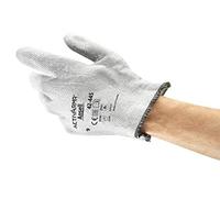 Ansell ActivArmr 42-445 Guantes Resistentes al Calor, Protección Alta Temperatura, Guante Seguridad Usos Industriales, Mecánicos y Químicos, Diseño Robusto, Guantes Nitrilo, Gris, Talla M (12 Pares)