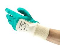 Ansell ActivArmr 47-200 Guantes de Trabajo, Extra-Resistente para Trabajos Pesadas, Resistencia a Cortes y Aceite, Revestimiento de Nitrilo sin Silicona, Talla M (12 Pares)