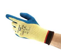 Ansell ActivArmr 80-600 Guantes de Trabajo, Extra-Resistente para Trabajos Pesadas, Guante Seguridad Usos Industriales, Seguridad y Destreza, Reutilizable, Azul, Talla M (12 Pares)