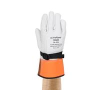 Ansell ActivArmr 96-003, Guantes Aislantes Dieléctricos, Protección Eléctrica Clase 1 & 2 (Tensión 7500V-17000V), Guantes de Trabajo de Cuero, Talla XL (1 Par)