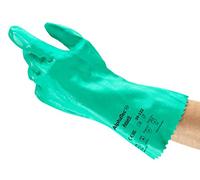 Ansell AlphaTec 39-122 Guantes de Nitrilo para Químicos, Protección Mecánica Intensiva y Química, Mayor Destreza y Agarre, Forma Natural para Magnífico Confort, Talla XL (12 Pares)