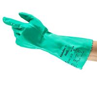 Ansell AlphaTec 39-124 Guantes de Nitrilo para Químicos, Protección Mecánica Intensiva y Química, Mayor Destreza y Agarre, Forma Natural para Magnífico Confort, Talla XL (12 Pares)