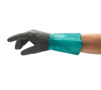 Ansell AlphaTec 58-270 Guantes Nitrilo Resistentes Productos Químicos, Compuesto de Nitrilo de Alto Rendimiento, Guante de Trabajo Hombre Mujer, Verde, Talla S (12 Pares)