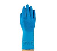Ansell AlphaTec 62-401 Latex Guante contra productos químicos, Azul, Tamaño 8 (6 Pares)