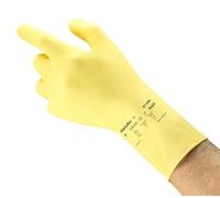 Ansell AlphaTec 87-086 Latex Guante contra productos químicos, Amarillo, Tamaño 6.5 (12 Pares)