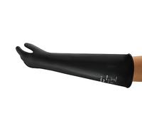 Ansell AlphaTec 87-108 Guantes Latex Impermeables, Guantes Trabajo Multiuso, Limpieza, Cocina, Químicos, Mecanico, Seguridad Hogar, Guantes Hombre Mujer, Guantes Negros, Talla M (1 Par)