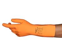 Ansell AlphaTec 87-208 Guantes de Trabajo de Seguridad, Protección Mecánica, Talla 10 (XL), Naranja (12 Pares)