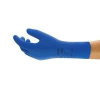 Ansell Alphatec 87-665 Guantes de Trabajo Multiusos, Resistencia Química, Excelente Sensibilidad y Flexibilidad, Forro con Flocado Algodón, Talla XL (12 Pares)