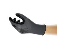 Ansell Edge 48-128 Guantes de Trabajo de Seguridad, Protección Mecánica, Talla 11 (2XL), Negro (12 Pares)