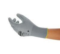 Ansell EDGE 48-129 Guantes de trabajo para hombres y mujeres, guantes multiusos para bricolaje, mejoras en el hogar y aplicaciones mecánicas, gris, talla 7 (12 pares)