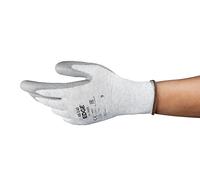 Ansell Edge 48-140 Guantes de Trabajo de Seguridad, Protección Mecánica, Talla 7(S), Gris (12 Pares)