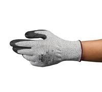 Ansell Edge 48-701 Guantes de Trabajo de Seguridad, Protección Mecánica, Talla 8 (M), Negro (12 Pares)