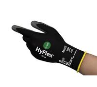 Ansell HyFlex 11-421 Guantes de Trabajo Multiuso, Protección Mecánica, Excelente Resistencia a la Abrasión, Puntos Finos y Elásticos, Sin Silicona ni DMF, Talla XL (12 Pares)