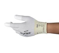Ansell HyFlex 48-135 Guantes de Trabajo, Guante Duradero Multiusos Para el Sector Mecánico, Industrial y Automotriz, Blanco, Talla XS (12 Pares)