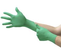 Ansell Microflex 73-847 Guantes Desechables de Neopreno Sin Polvo, Protección Mecánica y Quimica, Mantenimiento, Resistencia y Destreza, Guante de Trabajo Multiusos, Verde, Talla XS (100 Guantes)