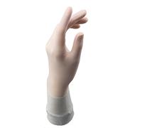 Ansell TouchNTuff 83-500 Poliisopreno Guante, Procesado de alimentos, Blanco, Tamaño 8 (10 Pares)