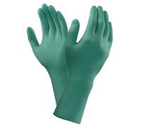 Ansell TouchNTuff 93-300 Nitrilo Guante contra productos químicos, Verde, Tamaño 6.5-7 (1000 Guantes)