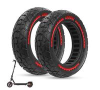 ANSENI Rueda Maciza 60/70-6.5 Neumático 10 pulgadas 10x2.50-6.5 | Rueda Antipinchazo compatible con Patinete Xiaomi 5,5 Pro,5 Max,Ninebot E3 E, Ninebot Max G30/G30D, Smartgyro K2 (2 Ruedas)