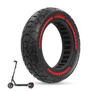ANSENI Rueda Maciza 60/70-6.5 Neumático 10 pulgadas 10x2.50-6.5 | Rueda Antipinchazo compatible con Patinete Xiaomi 5,5 Pro,5 Max,Ninebot E3 E, Ninebot Max G30/G30D, Smartgyro K2 (1 Rueda)