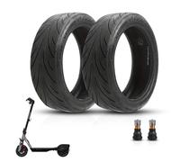 ANSENI Rueda Tubeless 60/70-6.5, Neumático 10 Pulgadas(10x2.50-6.5), Rueda de Repuestos para Patinete Eléctrico Segway Ninebot E3 E,Ninebot Max G30/G30D, Xiaomi 5/5 Max,Smartgyro K2 (2 Ruedas)